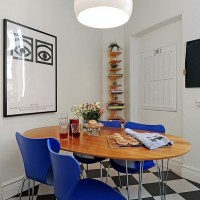 96平北欧简约风格公寓设计餐桌